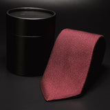 Burgundy Grenadine Tie paired with Aklasu Canister
