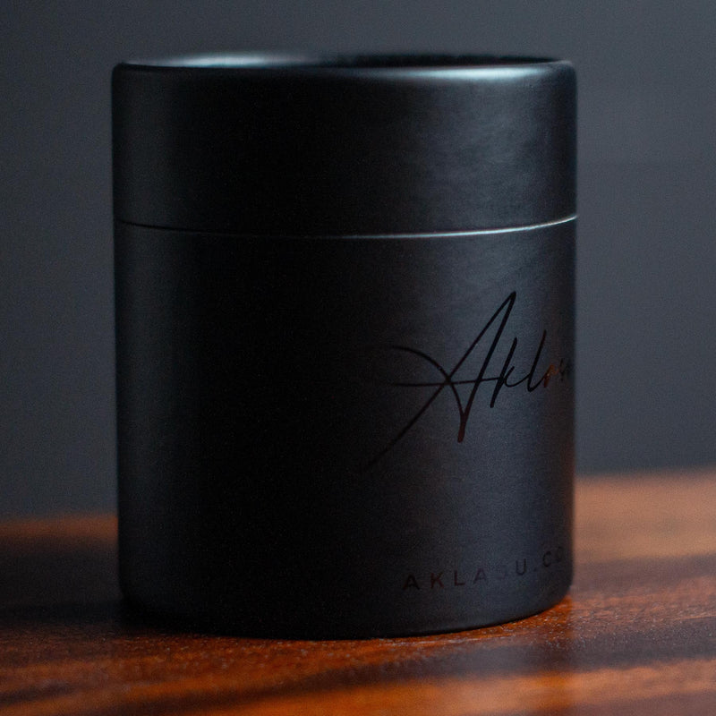 Side view of Aklasu Tie Storage Canister