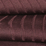 Burgundy Dress Socks Closeup.  Made in Italy. Egyptian Cotton. 240-Needles