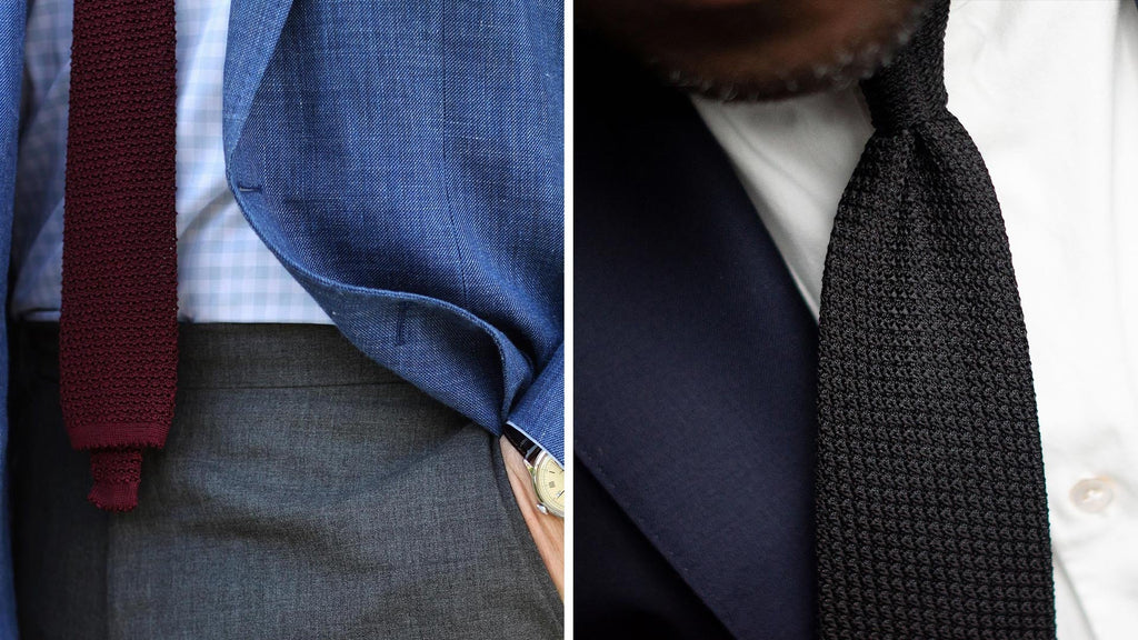 A Gentleman's Guide to the Differences Between Knit and Grenadine Ties