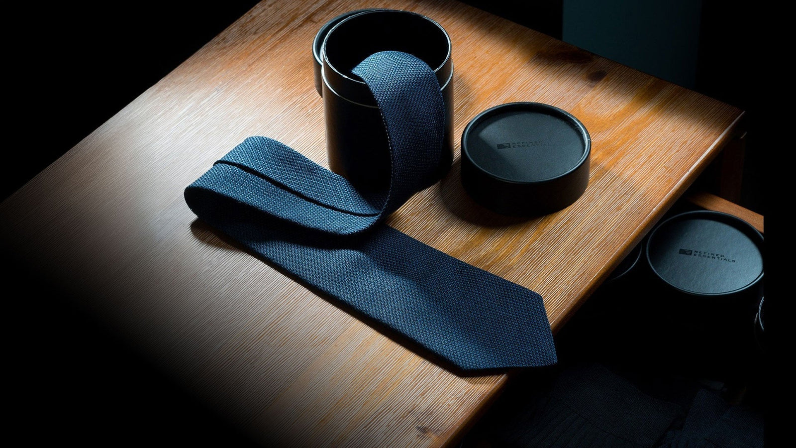 The Navy Grenadine Tie