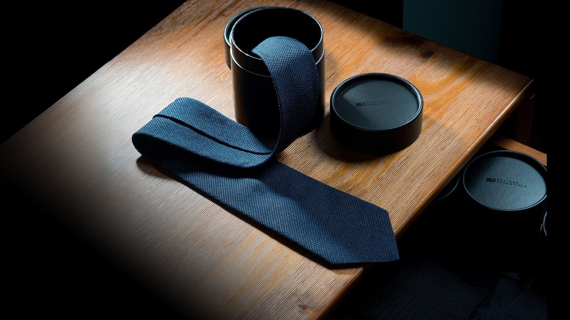 The Navy Grenadine Tie