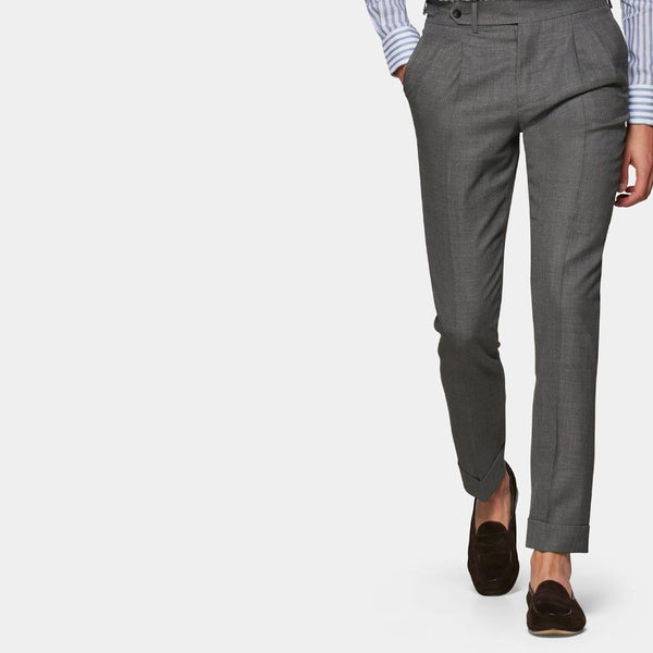 What is the ideal length for men's dress pants? At what point do they  become too short or too long and not appropriate anymore? - Quora