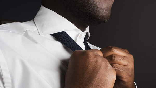 Aklasu White Cutaway Cotton Dress Shirt