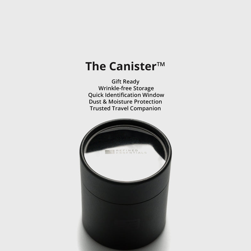 "Intro" Navy and Steel Blue Block Striped Grenadine Tie