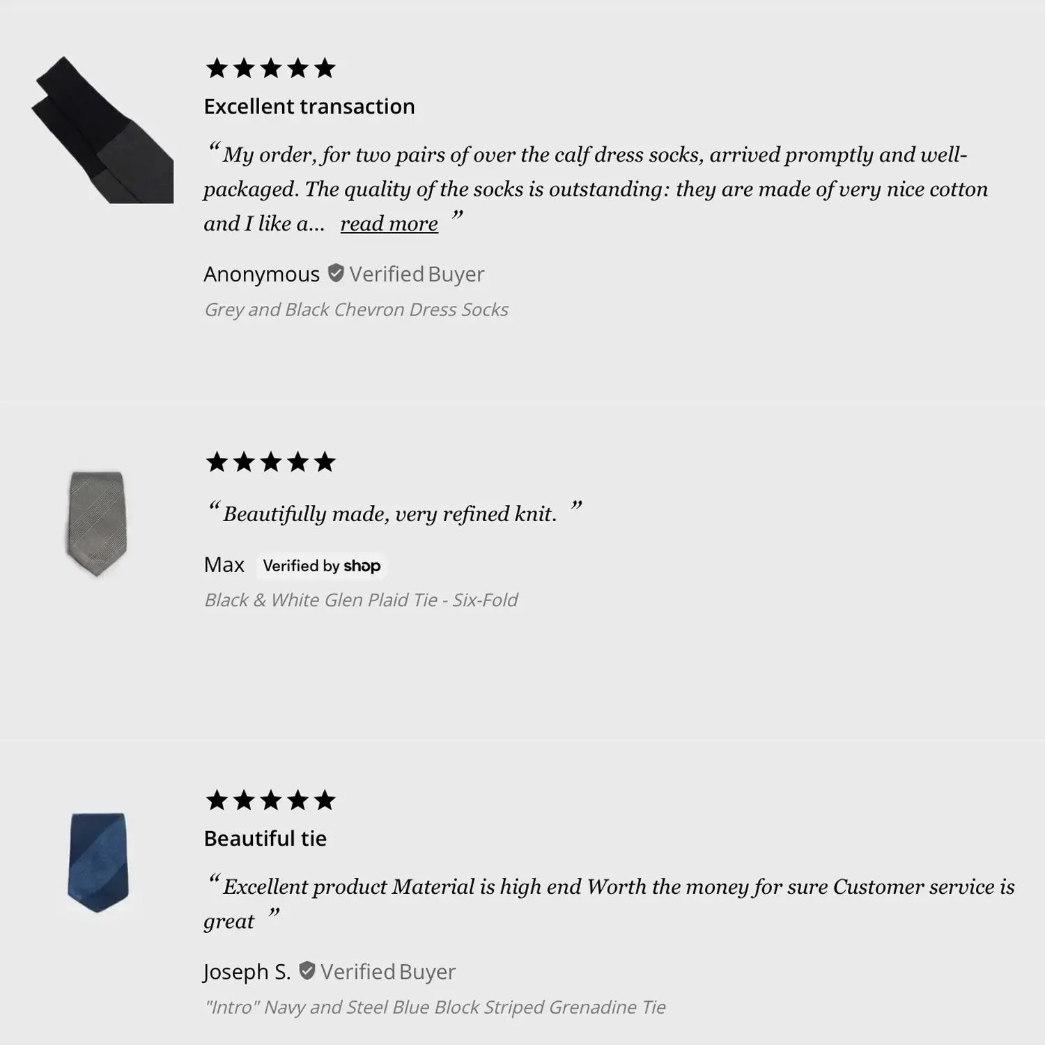 Customer reviews of clothes online featured in No Regrets guide to buying clothes online