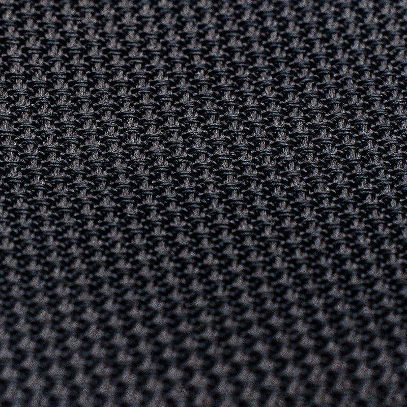 Black Grenadine Tie Detailed View of Fina Weave