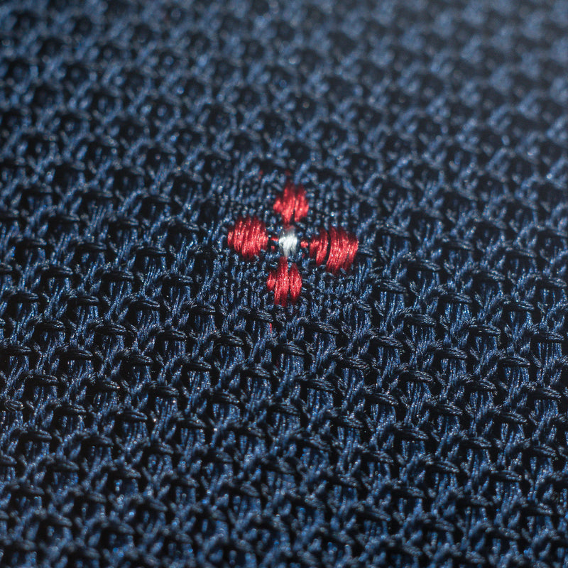 Dark Blue Floral Grenadine Tie