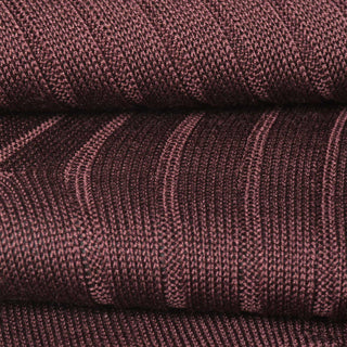 Burgundy Dress Socks Closeup.  Made in Italy. Egyptian Cotton. 240-Needles