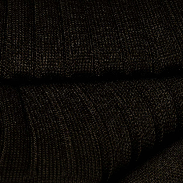 Close-up of Dark Brown Cotton Dress Socks, showcasing premium quality.