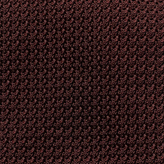 Close-up of the textured Grossa silk weave in Deep Burgundy tie.