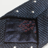 Navy Dotted Grenadine Tie