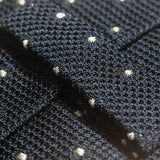 Navy Dotted Grenadine Tie