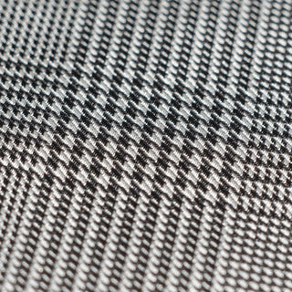 Black & White Glen Plaid Tie - Six-Fold