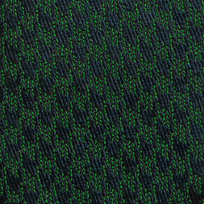 Green and Navy Blue Houndstooth Six-Fold