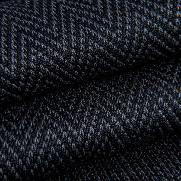 Grey and Black Chevron Dress Socks