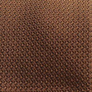 Close-up of Honey Brown Grenadine tie highlighting intricate Grossa silk texture.