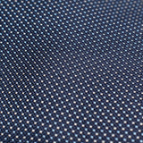 Micro Patterned Navy Blue Six-Fold Silk Tie Detail