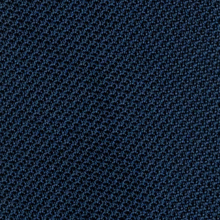 Close-up of Navy Grenadine Tie fina weave.