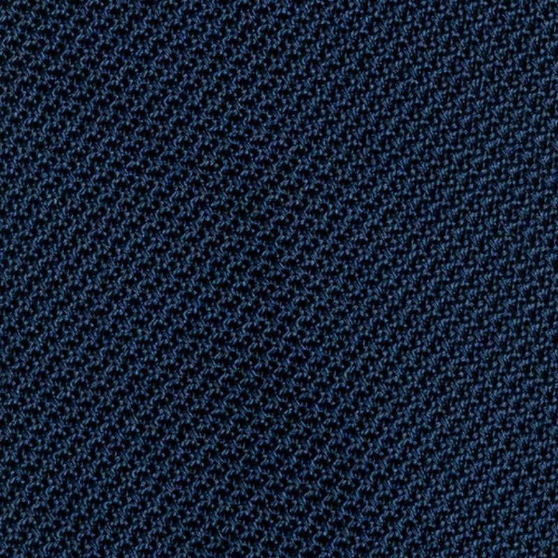 Close-up of Navy Grenadine Tie fina weave.