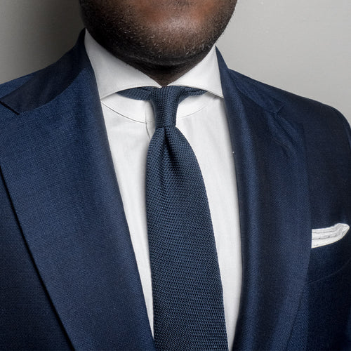 Navy Grenadine Tie: The Ultimate Navy Tie