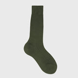 Olive Green Mid Calf Dress Socks