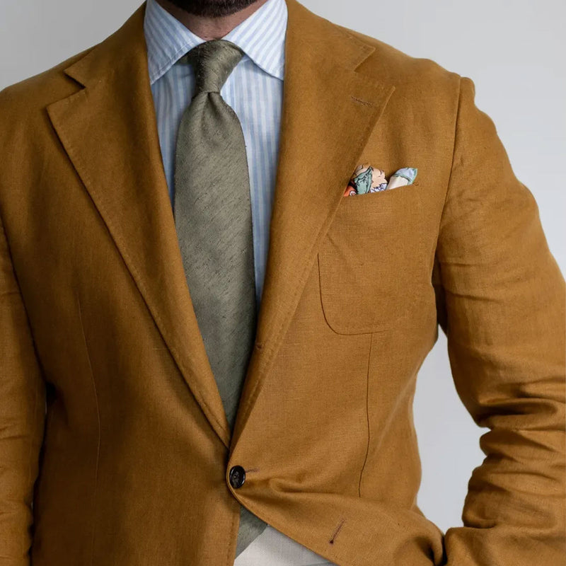 Olive Green Shantung