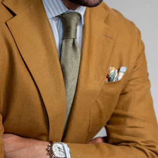 Olive Green Shantung