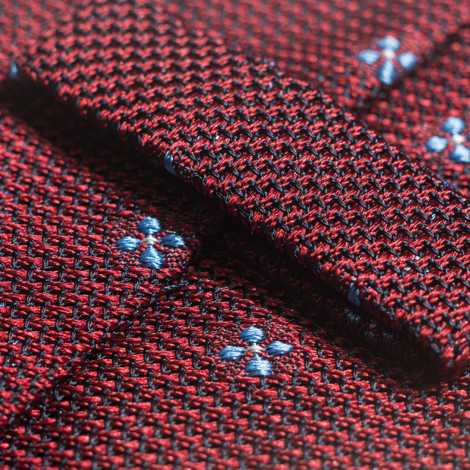 Red Floral Grenadine Tie