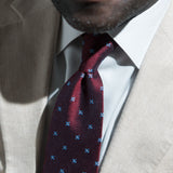 Red Floral Grenadine Tie