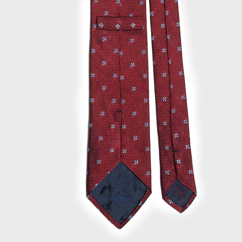 Red Floral Grenadine Tie