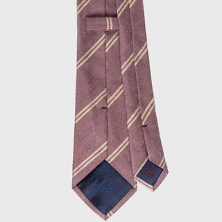 Striped Dusty Rose Shantung