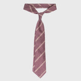 Striped Dusty Rose Shantung