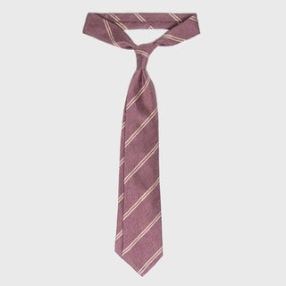 Striped Dusty Rose Shantung