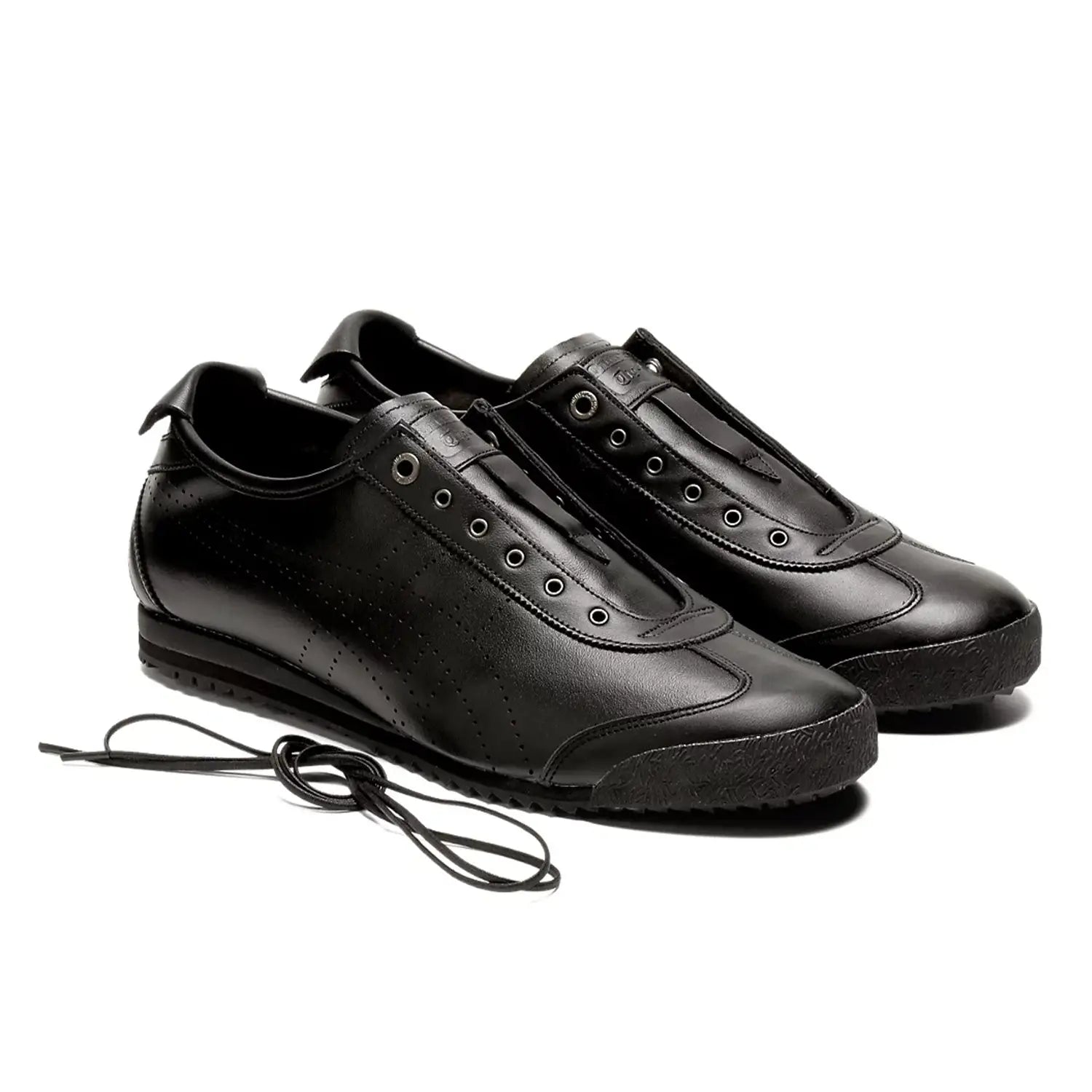 Pair of black leather lace-up shoes perfect for men’s essential shoe collection