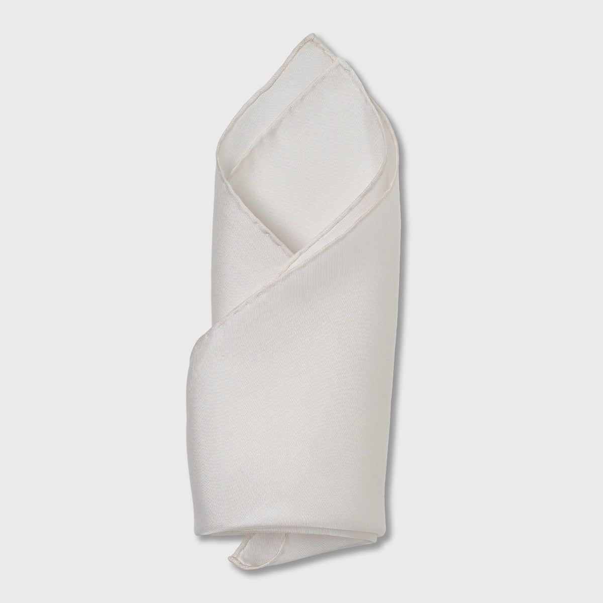 White Silk Pocket Square