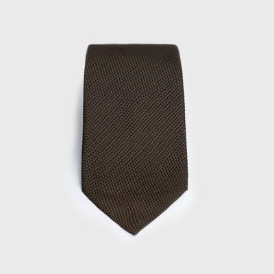 Brown Grenadine Tie