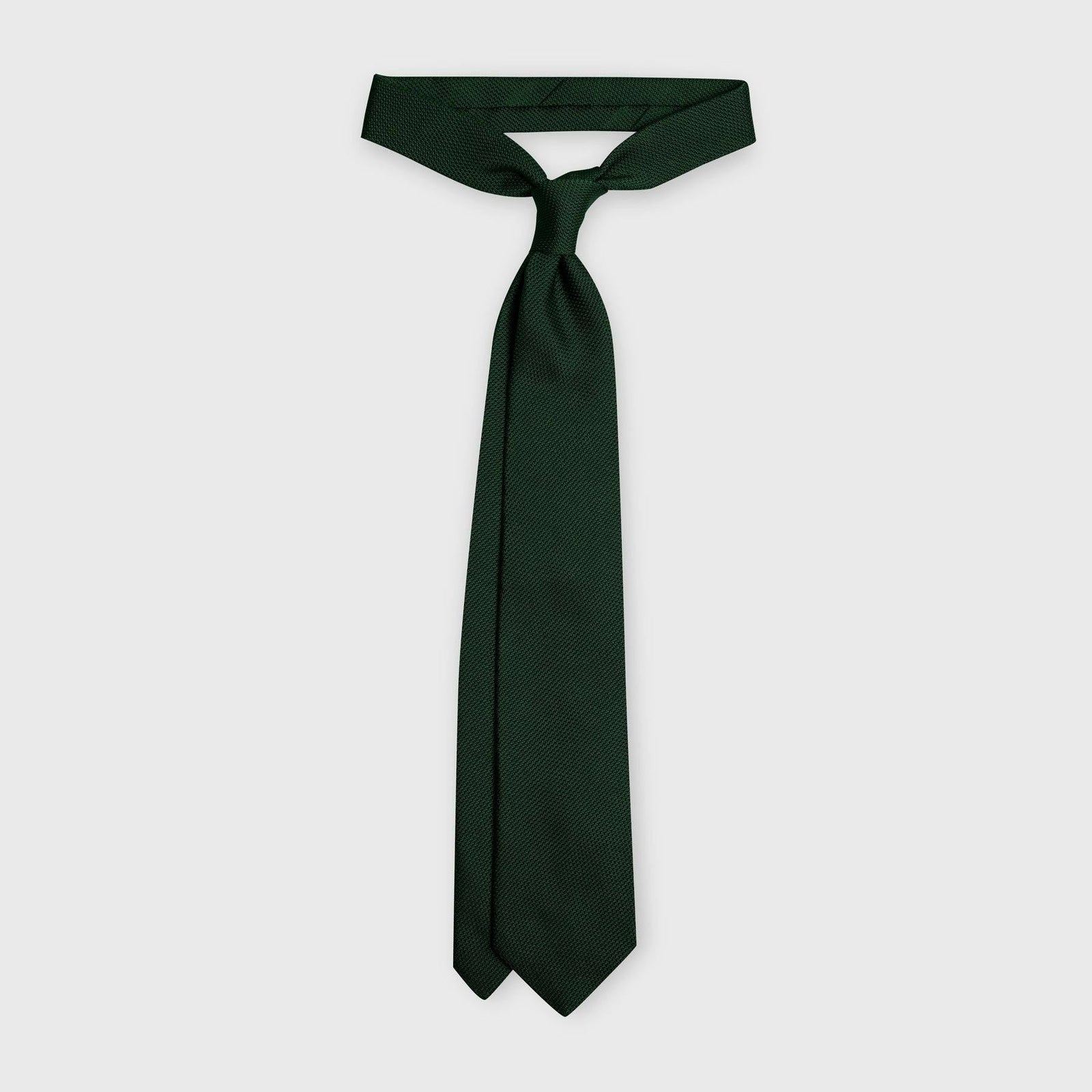 Forest Green Grenadine Tie - Luxurious Handcrafted Italian Silk Aklasu Forest Green Grenadine Tie - Luxurious Handcrafted Italian Silk Aklasu