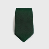 Forest Green Grenadine Tie with a textured finish, folded neatly.