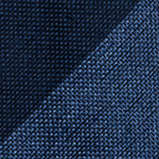 ’Intro’ Navy and Steel Blue Block Striped Grenadine Tie - Aklasu