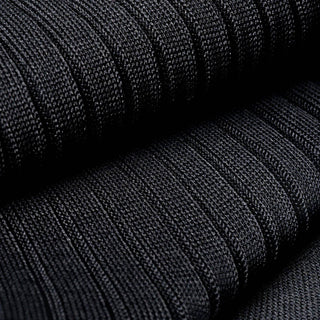 Men’s Black Dress Socks - Over the Calf - Aklasu
