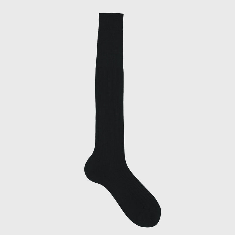 Men’s Black Dress Socks - Over the Calf - Aklasu
