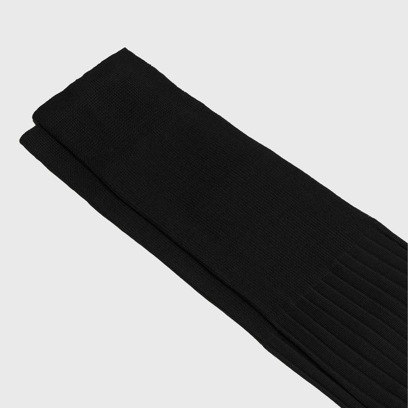 Men’s Black Dress Socks - Over the Calf - Aklasu