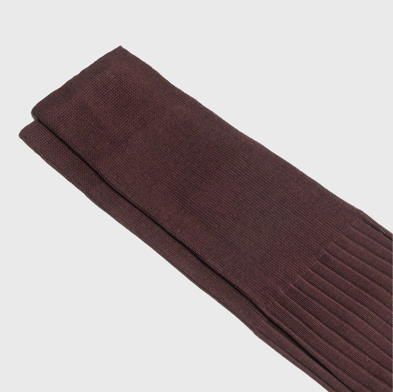 Men’s Burgundy Dress Socks - Over the Calf - Aklasu