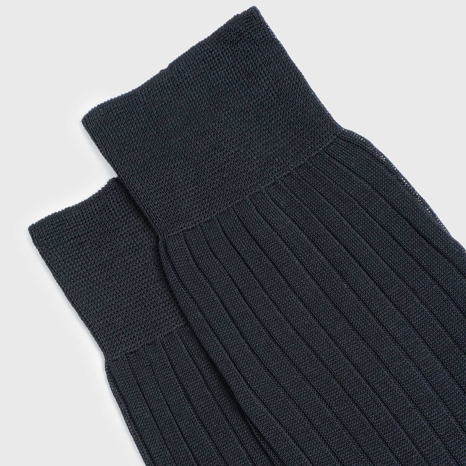 Charcoal Mid-Calf Dress Socks | Egyptian Cotton | Aklasu
