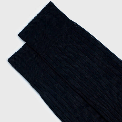 Navy / Dark Blue dress socks by Aklasu