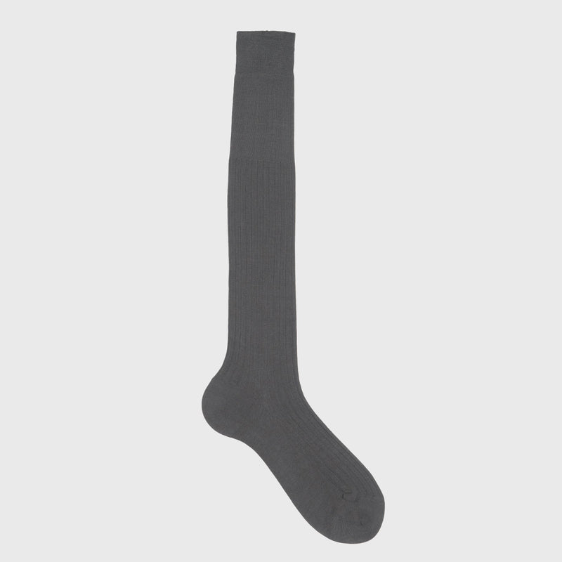 Men’s Grey Dress Socks - Over the Calf - Aklasu