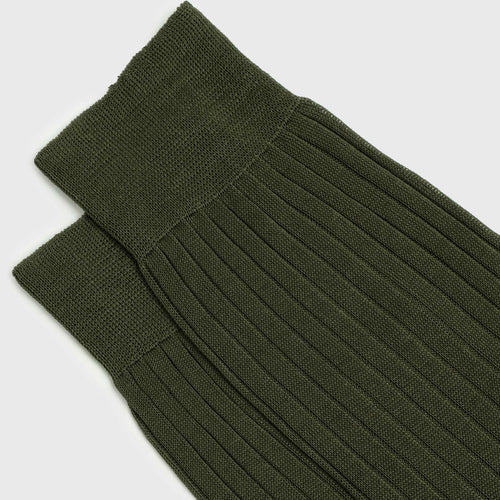 Olive Green dress socks by Aklasu