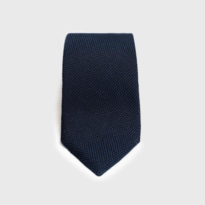 Navy Grenadine Tie