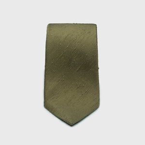 Olive Green Shantung - Standard Length: 58 ⅜’ Width: 3¼” - Aklasu